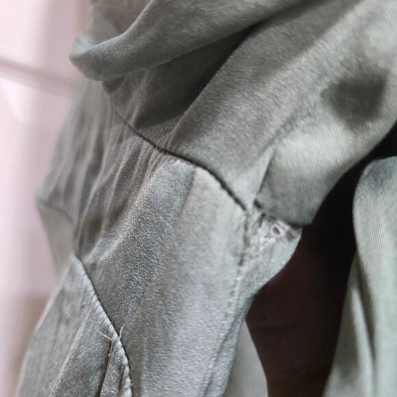 Rachel Rachel Roy Sage Green Button Down Blouse Women’s 1X Long Sleeve Top - Picture 10 of 10